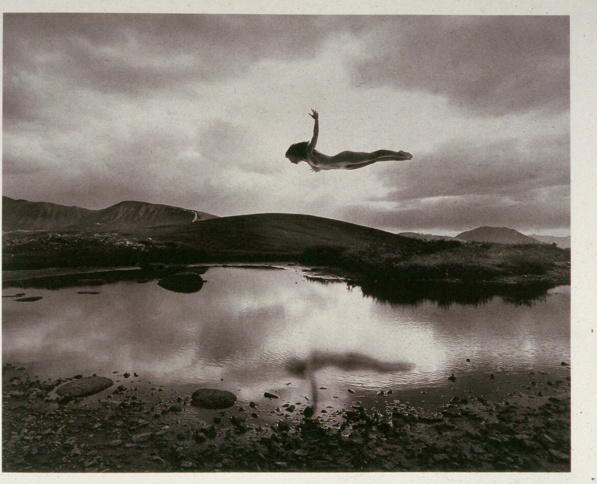 Jerry Uelsmann_1987_Untitled (swan dive).jpg